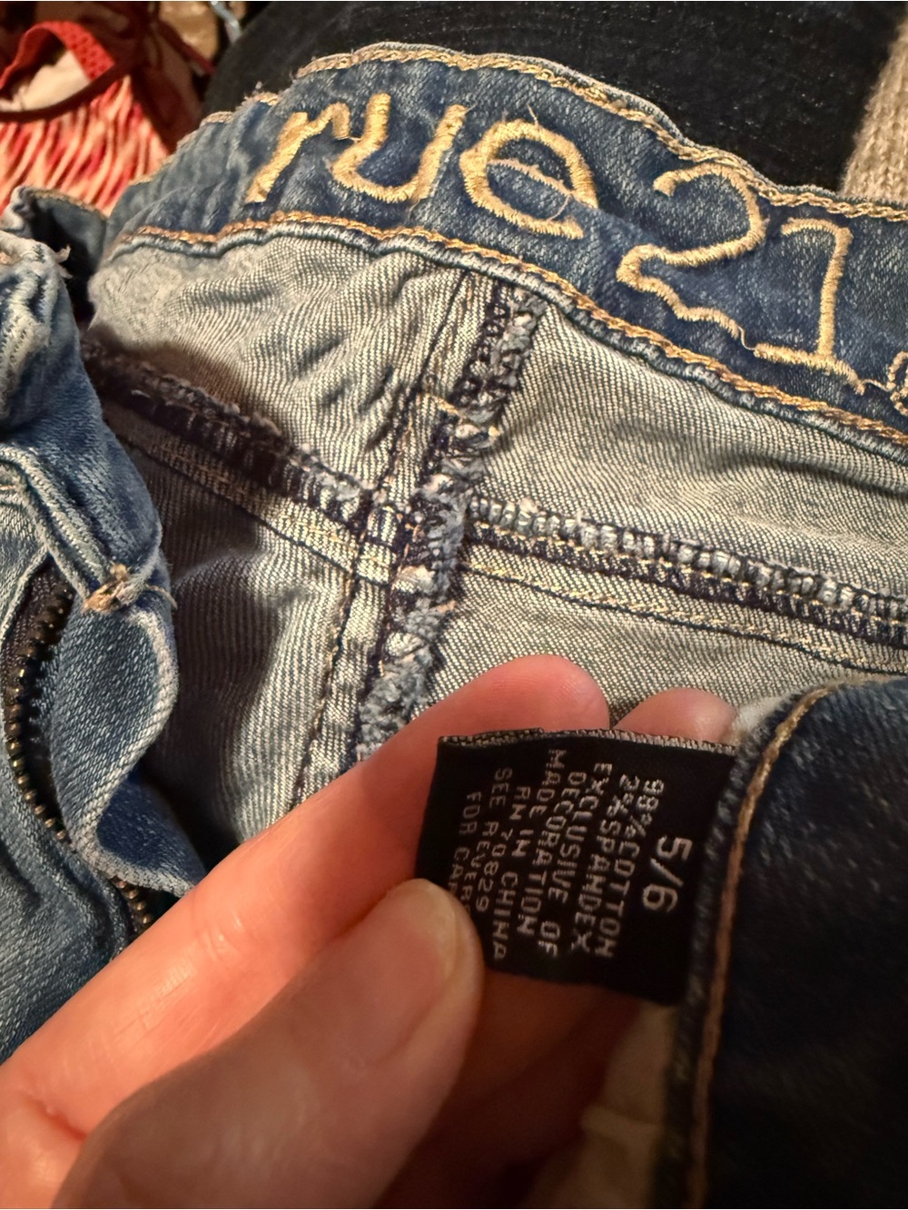 Rue21 Men's Washed Blue Slim Jeans